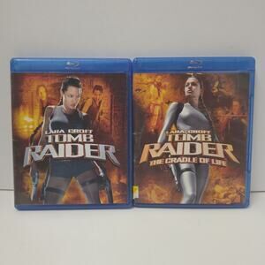 Lara Croft Lot Of 2 Blu-ray Movie Collection Tomb Raider + Cradle Of Life
